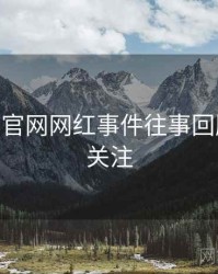 麻豆app官网网红事件往事回顾，值得关注